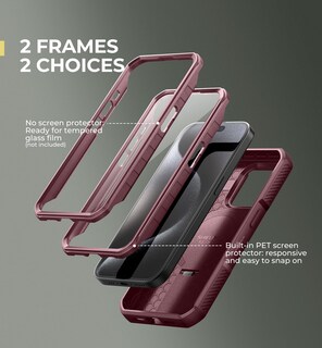 Foto 6 | Foto 6 | Funda De Teléfono Dexnor Para Iphone 15 Pro Con Soporte Y Funda - Venta Internacional.
