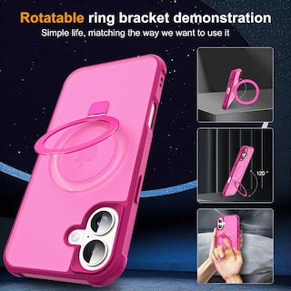 Foto 2 | Foto 2 | Funda De Teléfono Skylmw Compatible Con Iphone 16 6.1 Con Soporte - Venta Internacional.