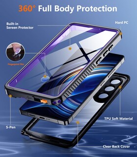 Foto 5 | Foto 5 | Funda De Teléfono Temdan Impermeable Con Lente Para Samsung Galaxy S25 Ultra - Venta Internacional.