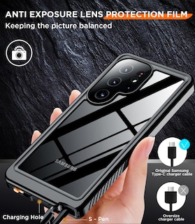 Foto 7 | Foto 7 | Funda De Teléfono Temdan Impermeable Con Lente Para Samsung Galaxy S25 Ultra - Venta Internacional.