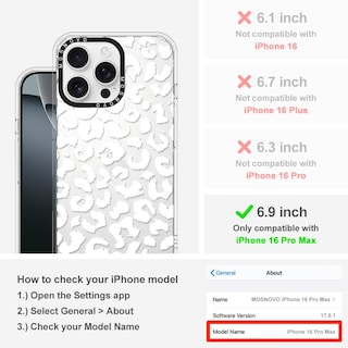 Foto 2 | Foto 2 | Funda De Teléfono Mosnovo Para Iphone 16 Pro Max Buffertech White - Venta Internacional.