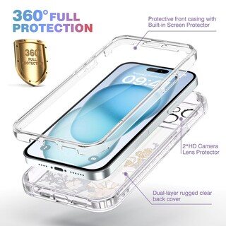 Foto 2 | Foto 2 | Funda De Teléfono Diaclara Diseñada Para Iphone 15 6.1 Con Protector De Pantalla - Venta Internacional.