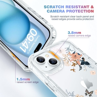 Foto 5 | Foto 5 | Funda De Teléfono Diaclara Diseñada Para Iphone 15 6.1 Con Protector De Pantalla - Venta Internacional.