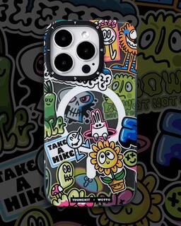 Foto 3 | Foto 3 | Funda Magnética Youngkit Sunflower Collage Iphone 13 Pro Max Negra