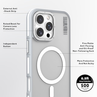 Foto 5 | Foto 5 | Funda Youngkit Kevlar Rocky Sand Para Iphone 16 Pro Max Gris