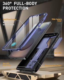 Foto 2 | Foto 2 | Funda Para Teléfono Poetic Spartan Galaxy S25 Ultra 6.9 Azul Medianoche - Venta Internacional.