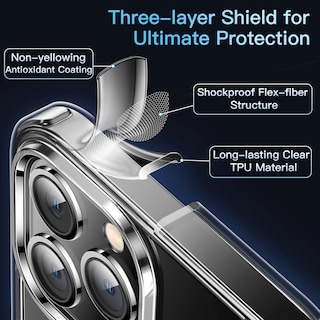 Foto 5 | Foto 5 | Funda De Teléfono Casekoo Crystal Clear Para Iphone 13 Pro De 6.1 Pulgadas - Venta Internacional.