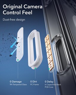 Foto 4 | Foto 4 | Funda De Teléfono Esr Para Iphone 16 Plus Con Control De Cámara Transparente - Venta Internacional.