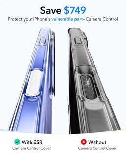 Foto 4 | Foto 4 | Funda De Teléfono Esr Para Iphone 16 Con Control De Cámara Magsafe Clear - Venta Internacional.