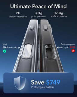 Foto 5 | Foto 5 | Funda De Teléfono Esr Para Iphone 16 Pro Max Con Control De Cámara Transparente - Venta Internacional.