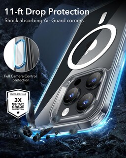 Foto 7 | Foto 7 | Funda De Teléfono Esr Para Iphone 16 Pro Max Con Control De Cámara Transparente - Venta Internacional.