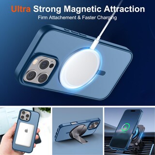 Foto 5 | Foto 5 | Funda Magnética Supfine Para Iphone 16 Pro Max Deep Blue - Venta Internacional.