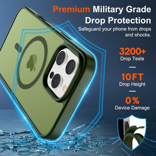 Foto 3 | Foto 3 | Funda Magnética Supfine Para Iphone 16 Pro Max Green - Venta Internacional.