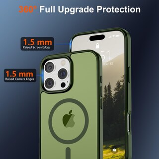 Foto 4 | Foto 4 | Funda Magnética Supfine Para Iphone 16 Pro Max Green - Venta Internacional.