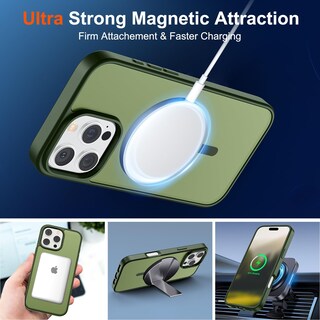 Foto 5 | Foto 5 | Funda Magnética Supfine Para Iphone 16 Pro Max Green - Venta Internacional.