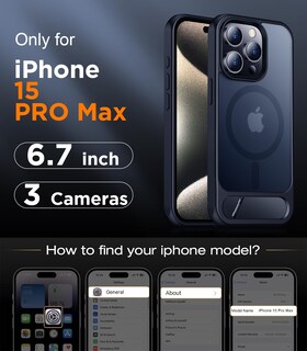 Foto 2 | Foto 2 | Funda De Teléfono Temdan Magnetic Compatible Con Iphone 15 Pro Max - Venta Internacional.