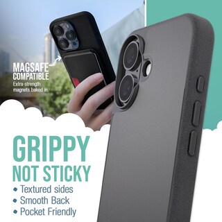 Foto 2 | Foto 2 | Funda Para Teléfono Smartish Gripmunk Magnetic Slim Para Iphone 16, Negra - Venta Internacional.