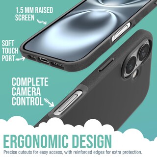Foto 3 | Foto 3 | Funda Para Teléfono Smartish Gripmunk Magnetic Slim Para Iphone 16, Negra - Venta Internacional.