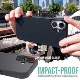 Foto 4 | Foto 4 | Funda Para Teléfono Smartish Gripmunk Magnetic Slim Para Iphone 16, Negra - Venta Internacional.