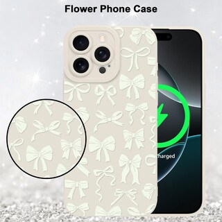 Foto 5 | Foto 5 | Funda De Teléfono Mzelq Para Iphone 16 Pro Max De Silicona Blanca - Venta Internacional.