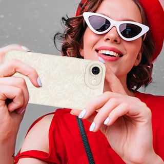 Foto 6 | Foto 6 | Funda De Teléfono Mzelq Para Iphone 16e De Silicona Con Flores Y Rosas - Venta Internacional.
