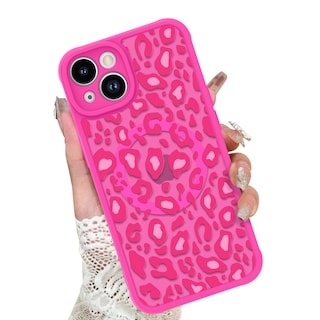 Foto 1 | Foto 1 | Funda Kanghar Para Iphone 14 Plus Con Estampado De Leopardo Rosa Intenso - Venta Internacional.