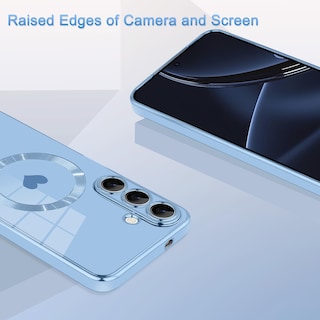 Foto 3 | Foto 3 | Funda Magnética Aigomara Para Samsung Galaxy S25 Plus, Color Azul - Venta Internacional.