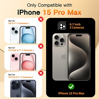 Foto 2 | Foto 2 | Funda Coolqo Para Iphone 15 Pro Max Con Soporte Magnético, Color Rojo - Venta Internacional.