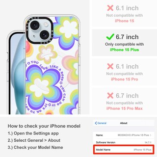 Foto 2 | Foto 2 | Funda De Teléfono Mosnovo Buffertech A Prueba De Golpes Para Iphone 15/14 Pl - Venta Internacional.