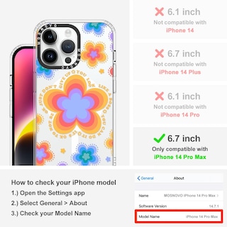 Foto 2 | Foto 2 | Funda De Teléfono Mosnovo Para Iphone 14 Pro Max Con Magsafe Clear - Venta Internacional.