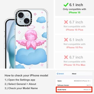 Foto 2 | Foto 2 | Funda De Teléfono Mosnovo Compatible Con Iphone 15 Pink Serenity - Venta Internacional.