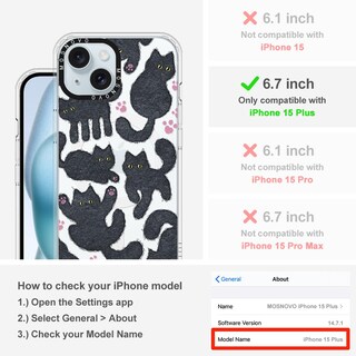 Foto 2 | Foto 2 | Funda De Teléfono Mosnovo Buffertech Drop Protection Para Iphone 15 - Venta Internacional.