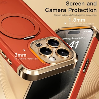 Foto 6 | Foto 6 | Funda De Teléfono Coolqo Para Iphone 15 Pro Max Con Soporte Magnético - Venta Internacional.