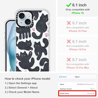 Foto 2 | Foto 2 | Funda De Teléfono Mosnovo Compatible Con Iphone 15 Con Magsafe - Venta Internacional.