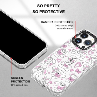 Foto 6 | Foto 6 | Funda De Teléfono Mosnovo Para Iphone 14 Pro Max, Diseño De Conejitos Transparentes - Venta Internacional.