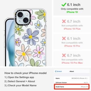 Foto 2 | Foto 2 | Funda De Teléfono Mosnovo Compatible Con Iphone 15 Con Magsafe - Venta Internacional.