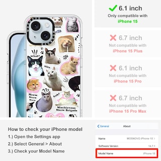 Foto 2 | Foto 2 | Funda De Teléfono Mosnovo Compatible Con Iphone 15 Con Magsafe - Venta Internacional.