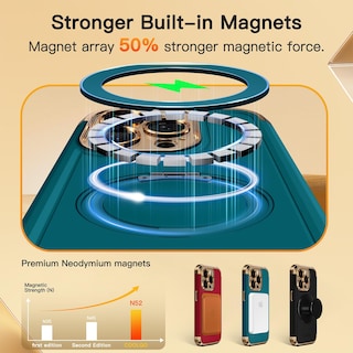Foto 4 | Foto 4 | Funda De Teléfono Coolqo Para Iphone 15 Pro Max Con Soporte Magnético - Venta Internacional.