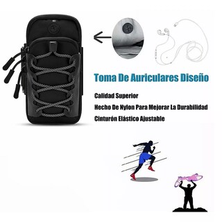 Foto 3 | Foto 3 | Language Bolsa De Brazo Deportivo Brazalete Reflectante Para Correr Eo Safe Imports Esi-14732-1 Negro