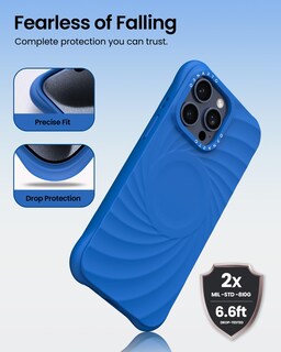 Foto 3 | Foto 3 | Funda De Teléfono Ornarto Vortuxe Para Iphone 15 Pro 6.1 - Azure - Venta Internacional.