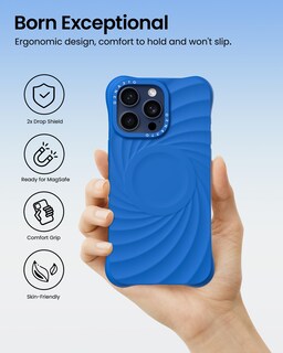 Foto 5 | Foto 5 | Funda De Teléfono Ornarto Vortuxe Para Iphone 15 Pro 6.1 - Azure - Venta Internacional.