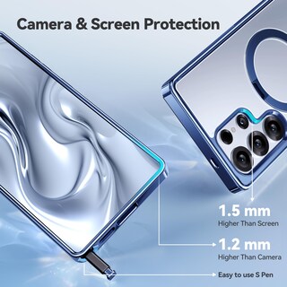Foto 6 | Foto 6 | Funda Para Teléfono Casekoo Azul Titanio Magicstand Pro Samsung S25 Ultra - Venta Internacional.