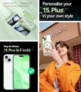 Foto 2 | Foto 2 | Funda Magnética Meifigno Candy Para Iphone 15 Plus De 6.7 Pulgadas, Color Verde - Venta Internacional.