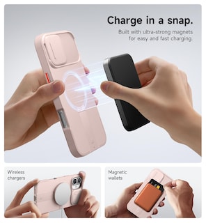 Foto 3 | Foto 3 | Funda Suritch Para Iphone 16 Plus Con Cámara Magnética Slide Pink - Venta Internacional.