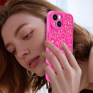 Foto 6 | Foto 6 | Funda Kanghar Para Iphone 14 Con Estampado De Leopardo Rosa Intenso De 6.1 Pulgadas - Venta Internacional.