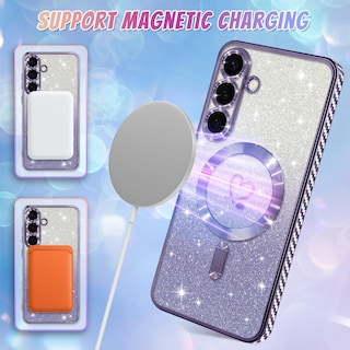 Foto 5 | Foto 5 | Funda Bonoma Para Teléfono Móvil Compatible Con Samsung Galaxy S25, Color Morado - Venta Internacional.