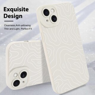 Foto 3 | Foto 3 | Funda De Teléfono Mzelq Para Iphone 15 Plus Silicone Wave Ripple - Venta Internacional.