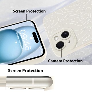 Foto 4 | Foto 4 | Funda De Teléfono Mzelq Para Iphone 15 Plus Silicone Wave Ripple - Venta Internacional.