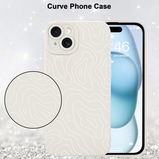 Foto 5 | Foto 5 | Funda De Teléfono Mzelq Para Iphone 15 Plus Silicone Wave Ripple - Venta Internacional.