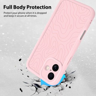 Foto 2 | Foto 2 | Funda De Teléfono Mzelq Para Iphone 16 De Silicona A Prueba De Golpes, Color Rosa - Venta Internacional.